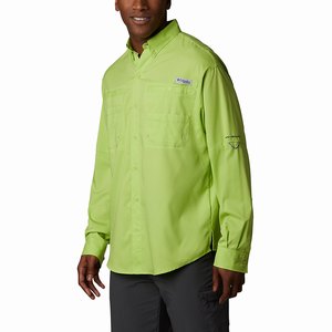 Columbia PFG Tamiami™ II Långärmad Tröja Herr Gröna (KQYBF6893)